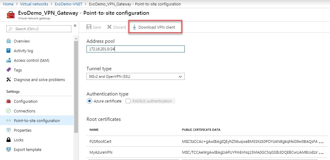 Managed Services 1.0 > Configuring Point to Site Connections for Kodak Managed Services > downloadclient.jpg