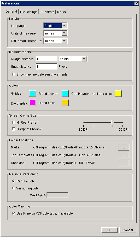 Pandora training > Objective 1—Learn about the selections available in the Preferences dialog box > Preferences_General.png