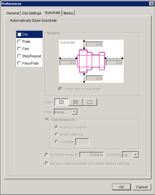 Pandora training > Objective 1—Learn about the selections available in the Preferences dialog box > Preferences_Substrate.png