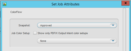 Prinergy Workflow Activity Guide > Select ColorFlow color setups in Prinergy tasks > SetAttributes_dialogbox.png